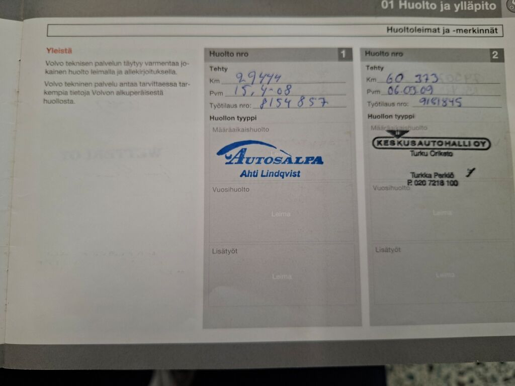 Volvo V70 2007 Musta