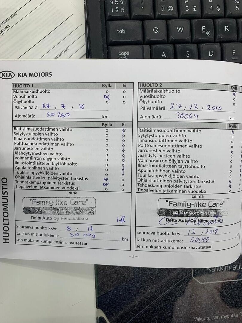 Kia Carens 2015 Musta