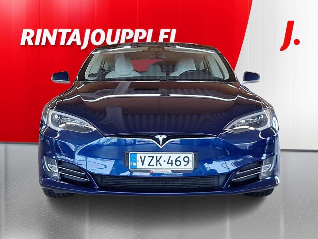 Tesla Model S 2017 Sininen