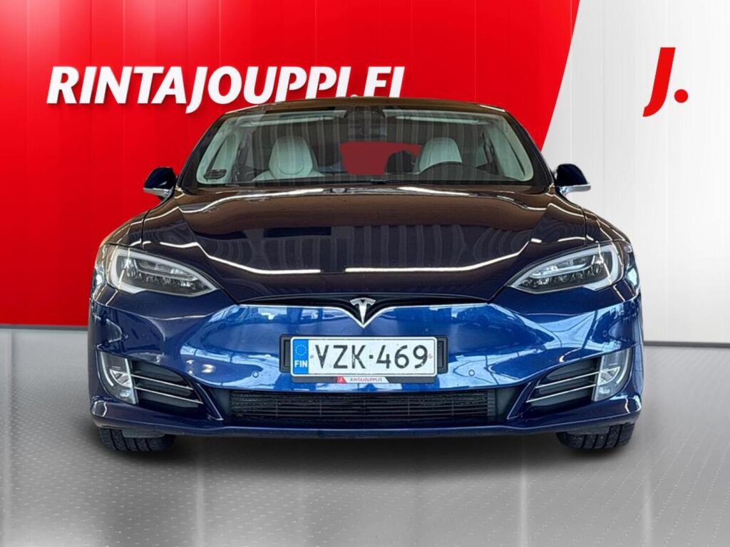 Tesla Model S 2017 Sininen