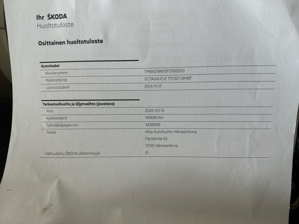 Skoda Octavia 2015 Sininen