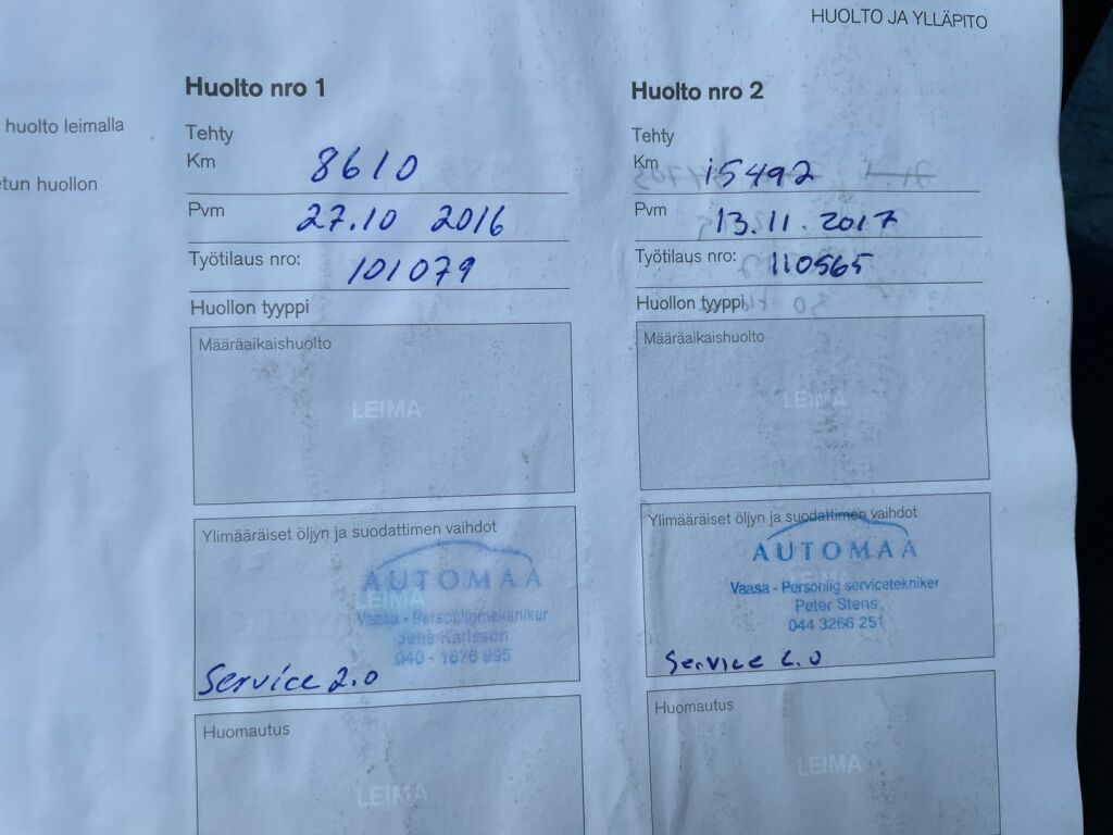 Volvo V40 2016 Sininen