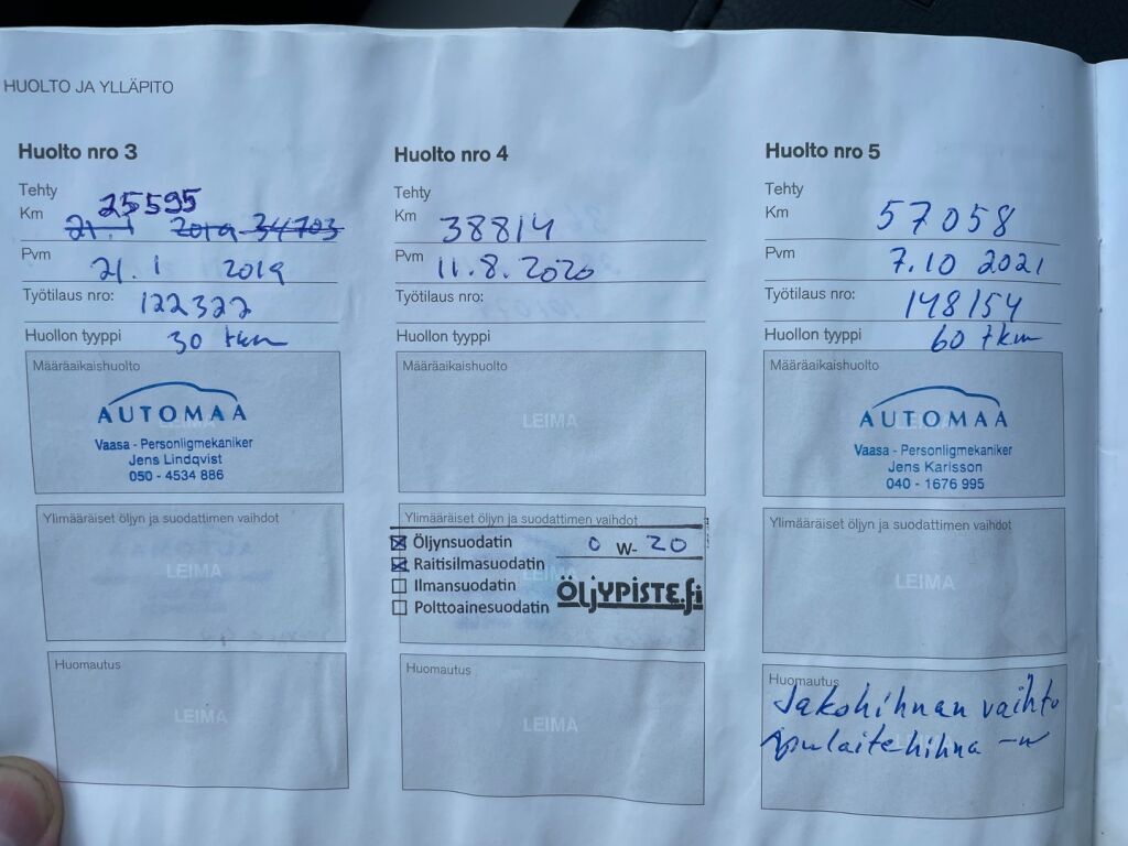 Volvo V40 2016 Sininen