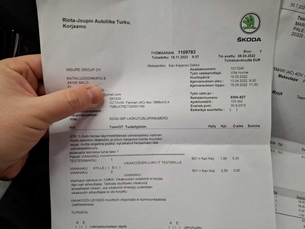 Skoda Octavia 2016 Harmaa