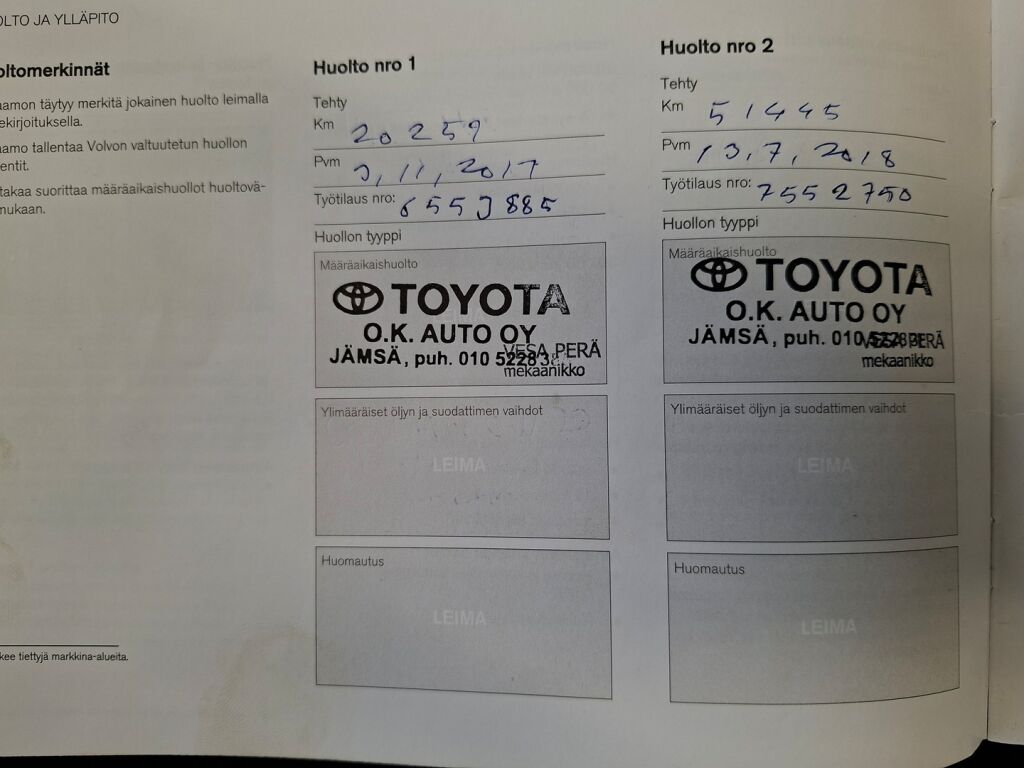 Volvo V40 2017 Sininen