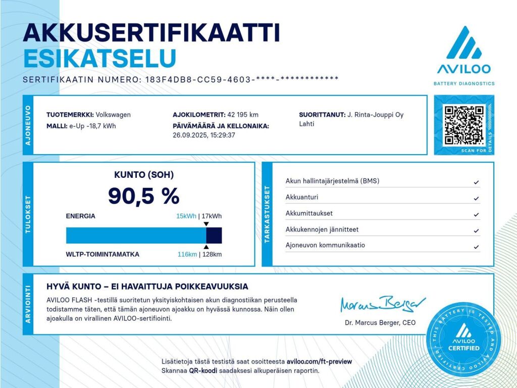 Volkswagen up! 2018 Valkoinen