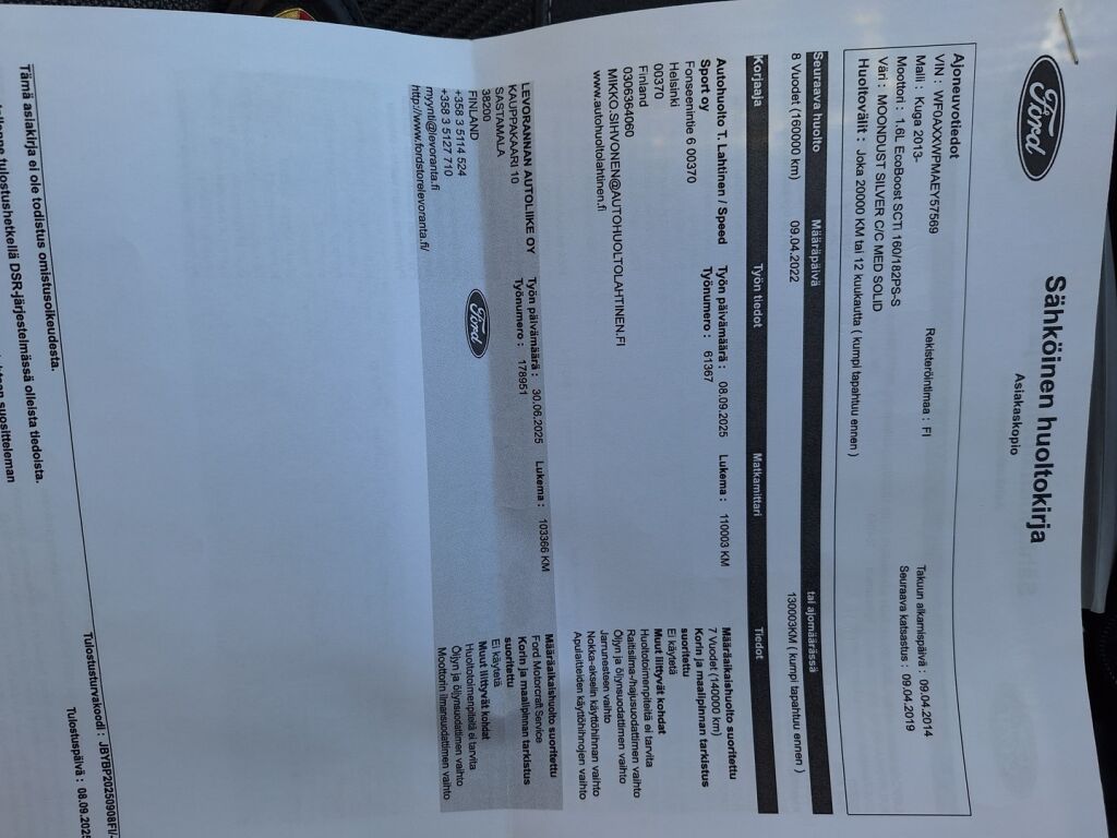 Ford Kuga 2014 Harmaa