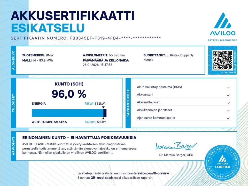 BMW I4 M50 2022 Musta