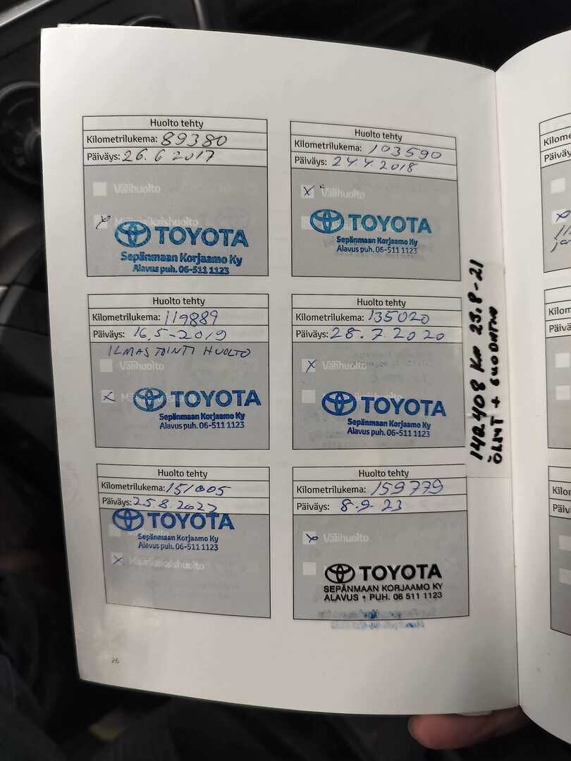 Toyota Verso-S 2011 Sininen