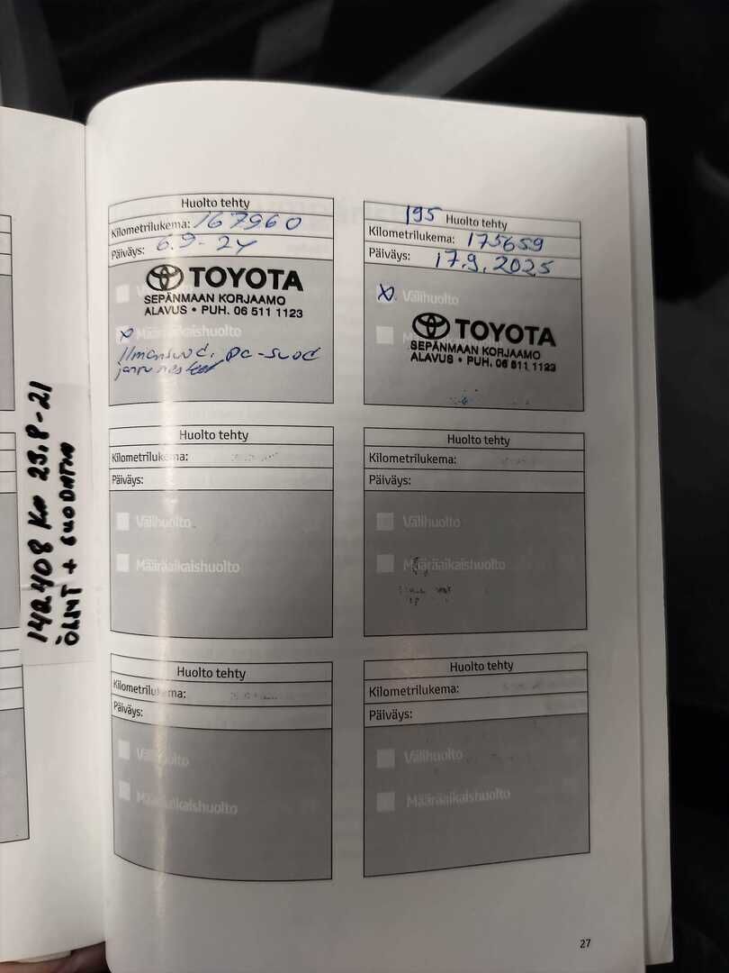 Toyota Verso-S 2011 Sininen