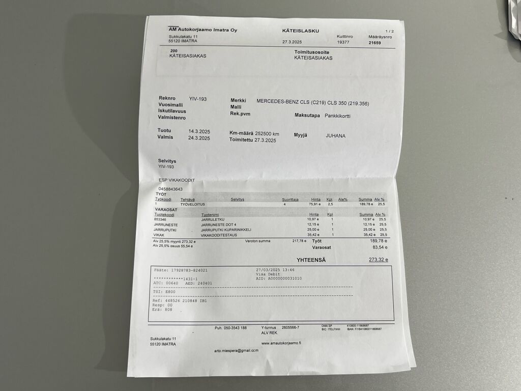 Mercedes-Benz CLS 2004 Harmaa