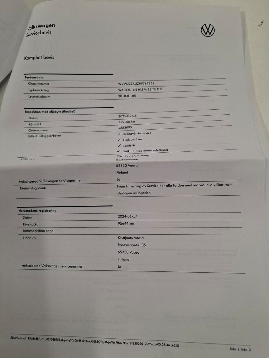 Volkswagen Golf 2018 Keltainen