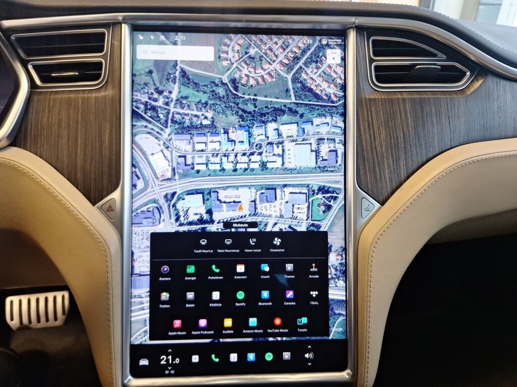 Tesla Model S 2014 Sininen