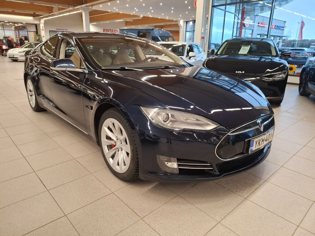 Tesla Model S 2014 Sininen