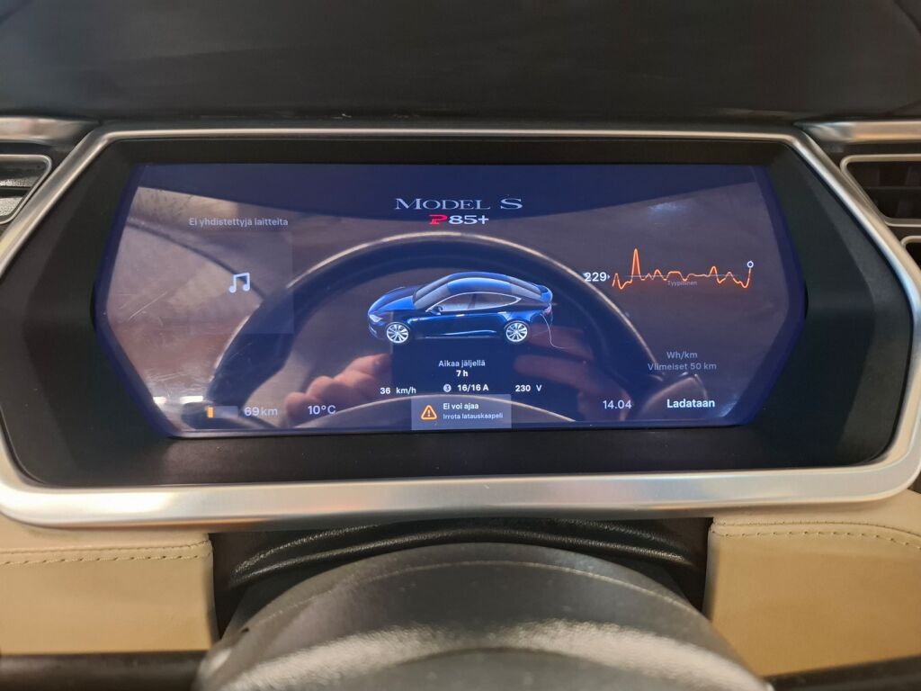 Tesla Model S 2014 Sininen