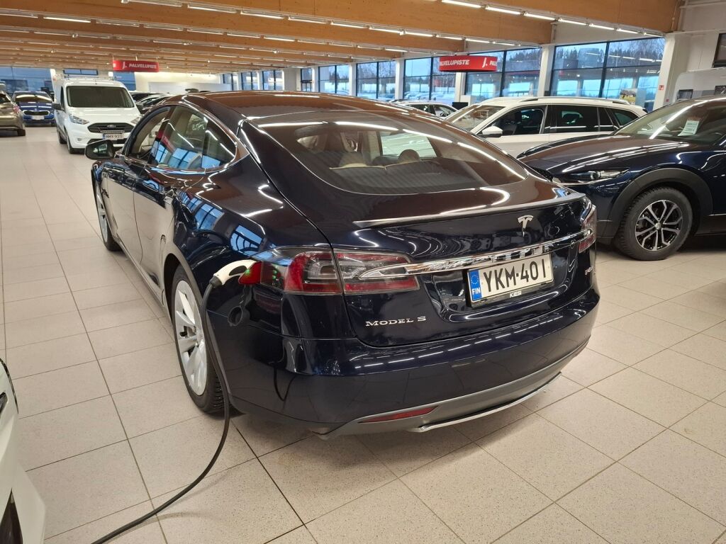 Tesla Model S 2014 Sininen