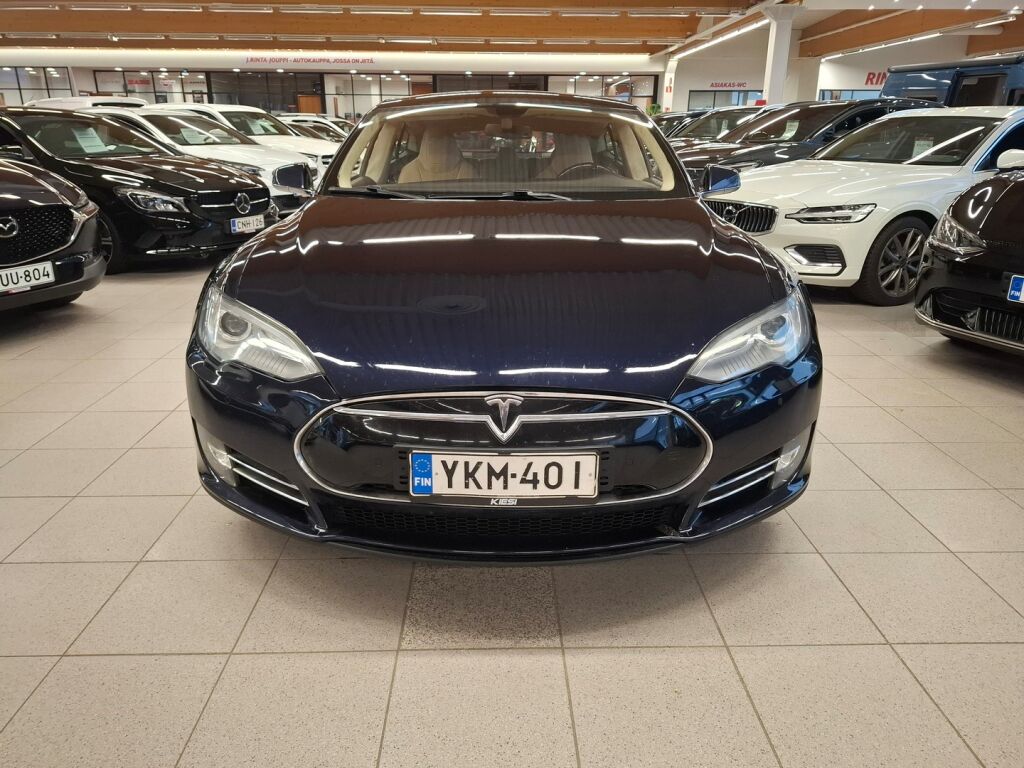Tesla Model S 2014 Sininen