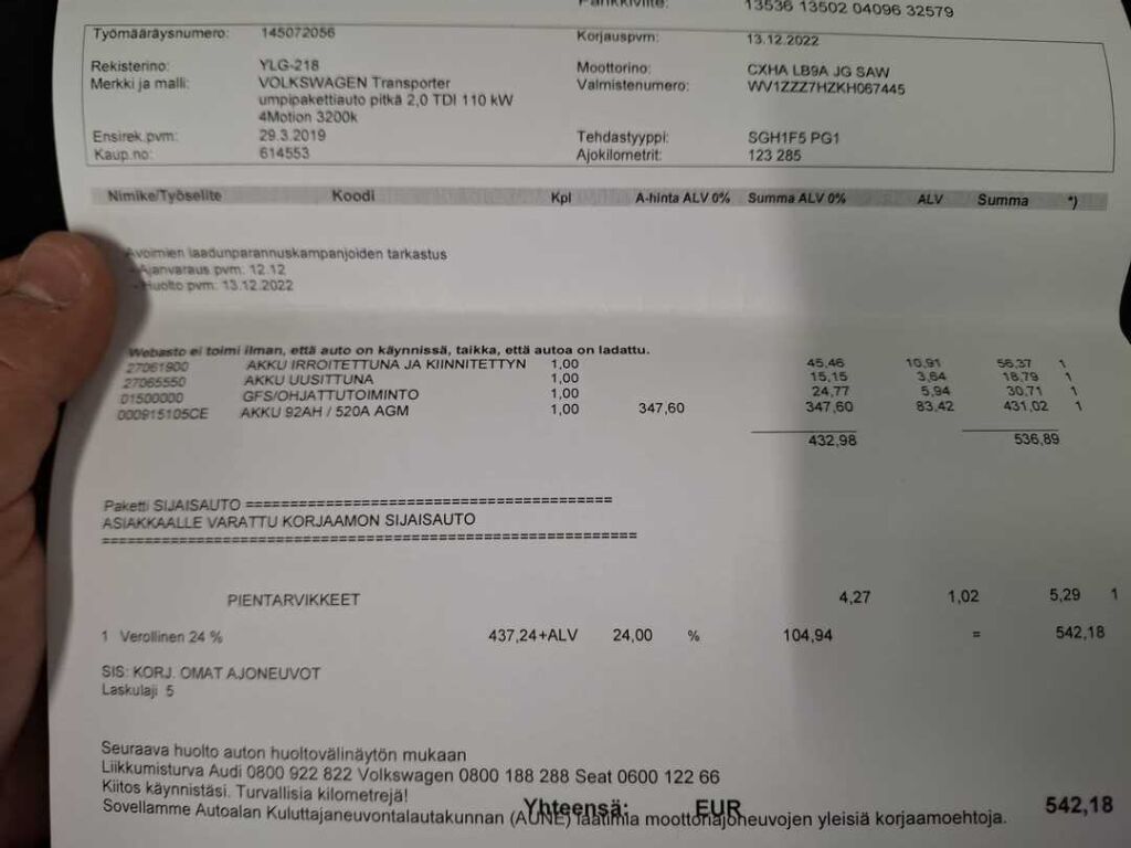 Volkswagen Transporter 2019 Valkoinen