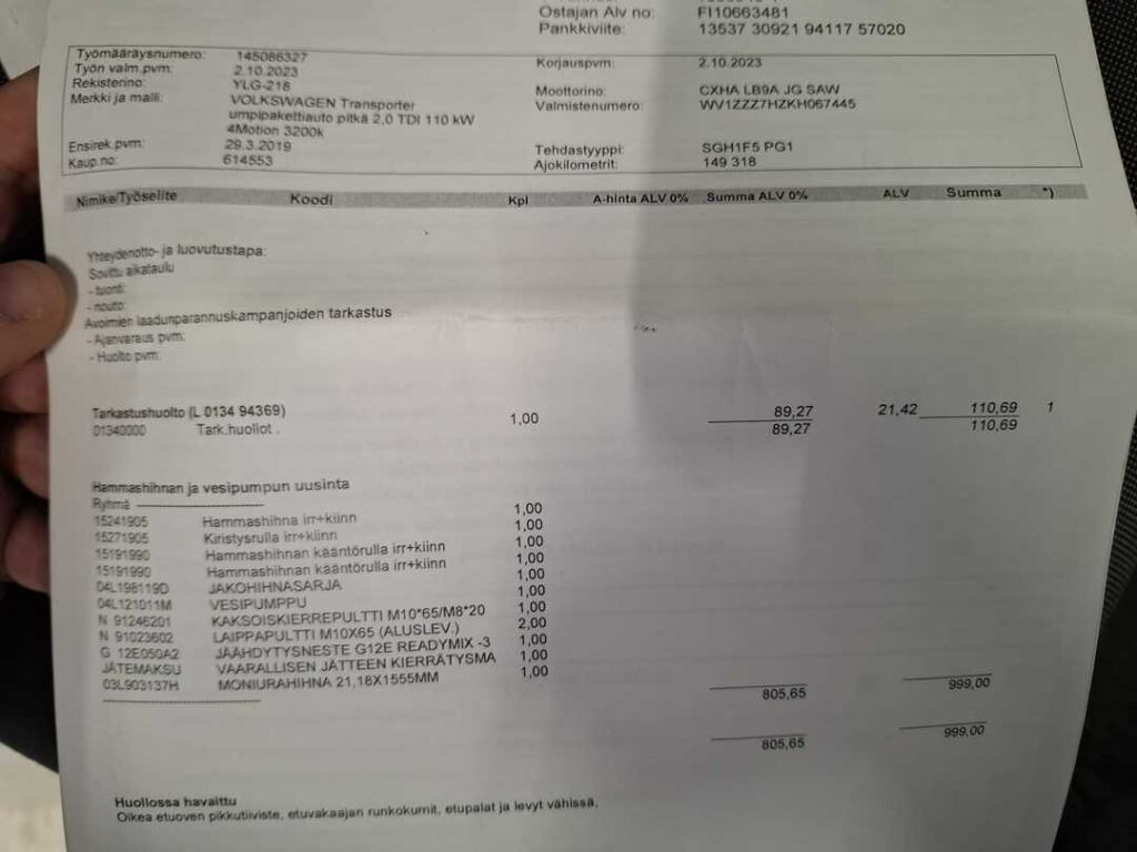 Volkswagen Transporter 2019 Valkoinen