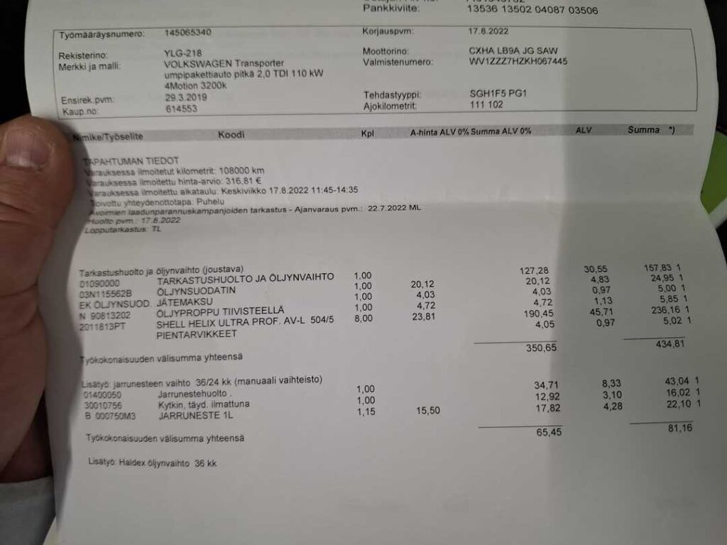 Volkswagen Transporter 2019 Valkoinen