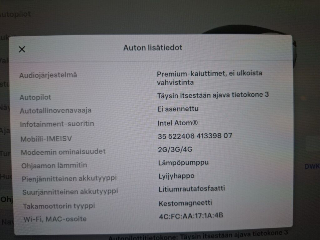 Tesla Model 3 2021 Valkoinen