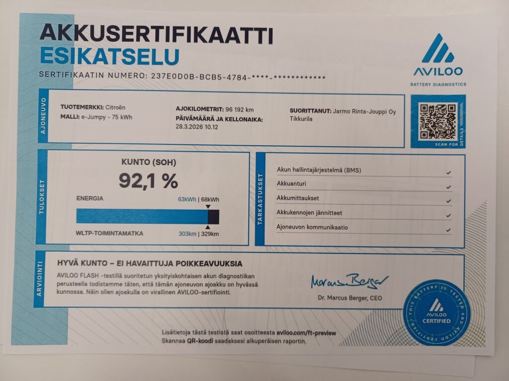 Citroen e-Jumpy 2022 Valkoinen