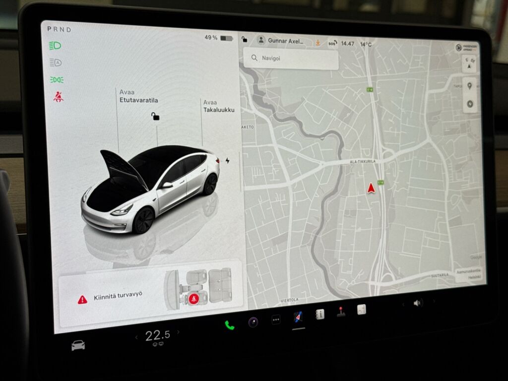 Tesla Model 3 2022 Valkoinen