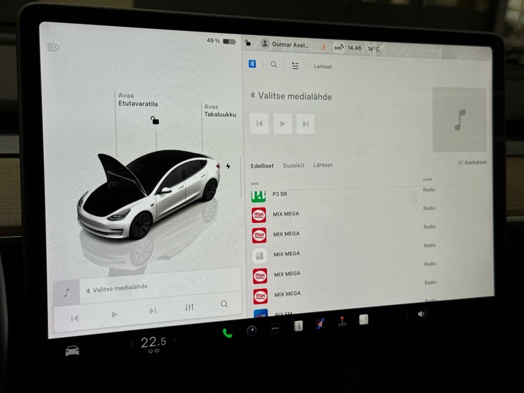 Tesla Model 3 2022 Valkoinen