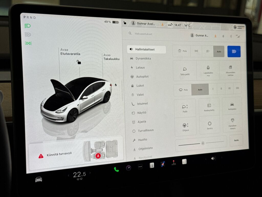 Tesla Model 3 2022 Valkoinen