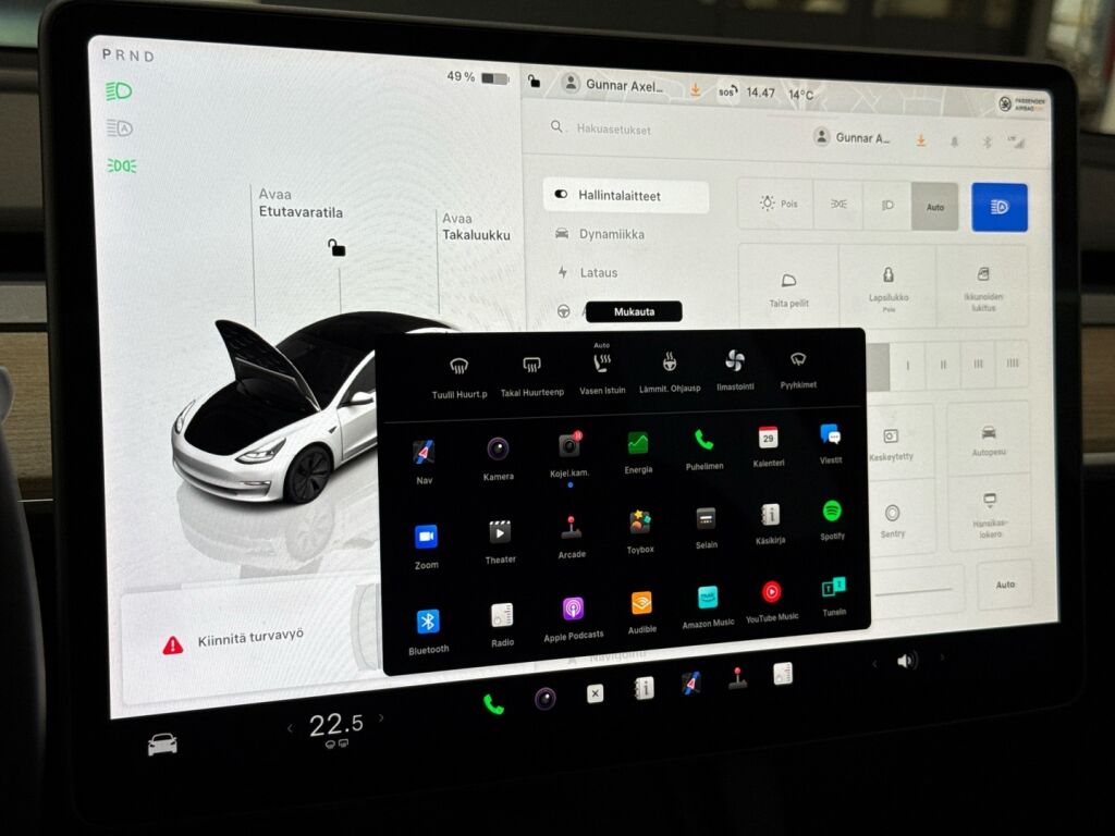 Tesla Model 3 2022 Valkoinen