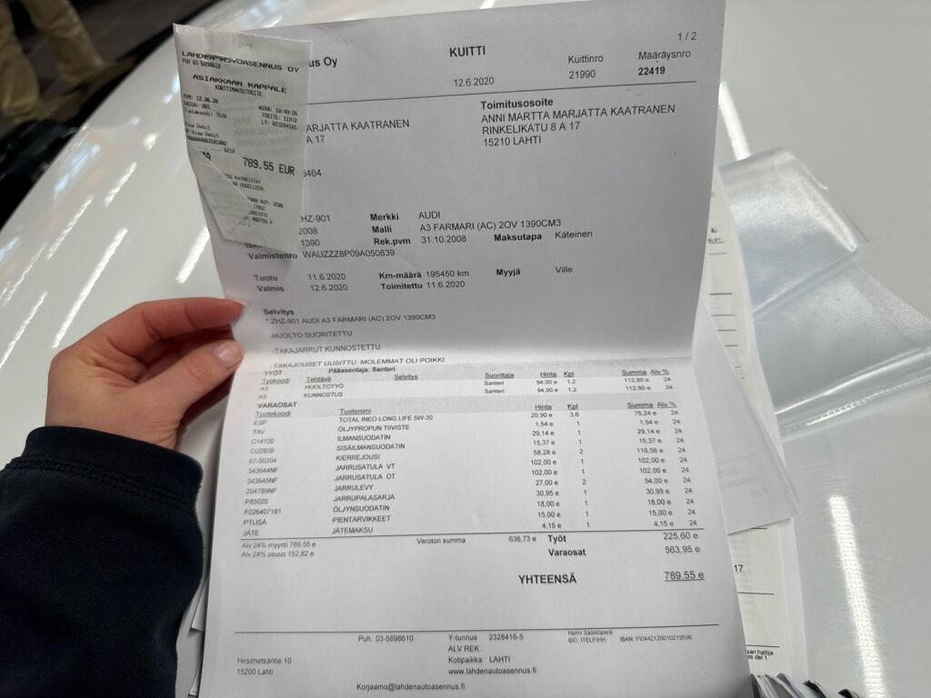 Audi A3 2008 Valkoinen