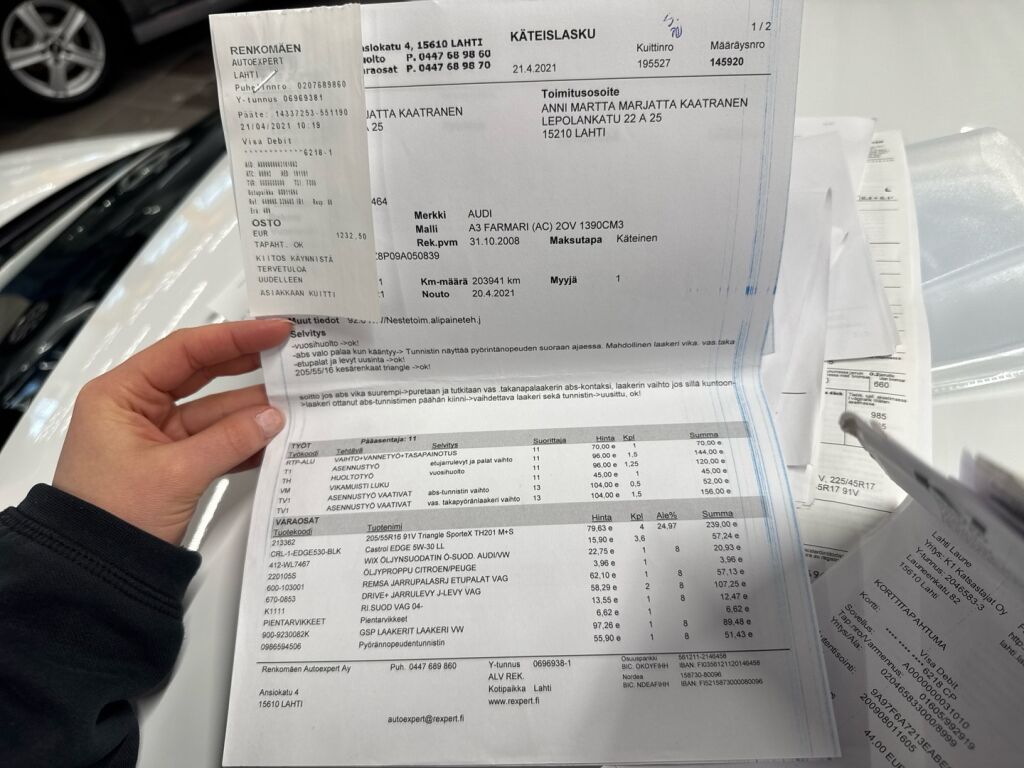 Audi A3 2008 Valkoinen