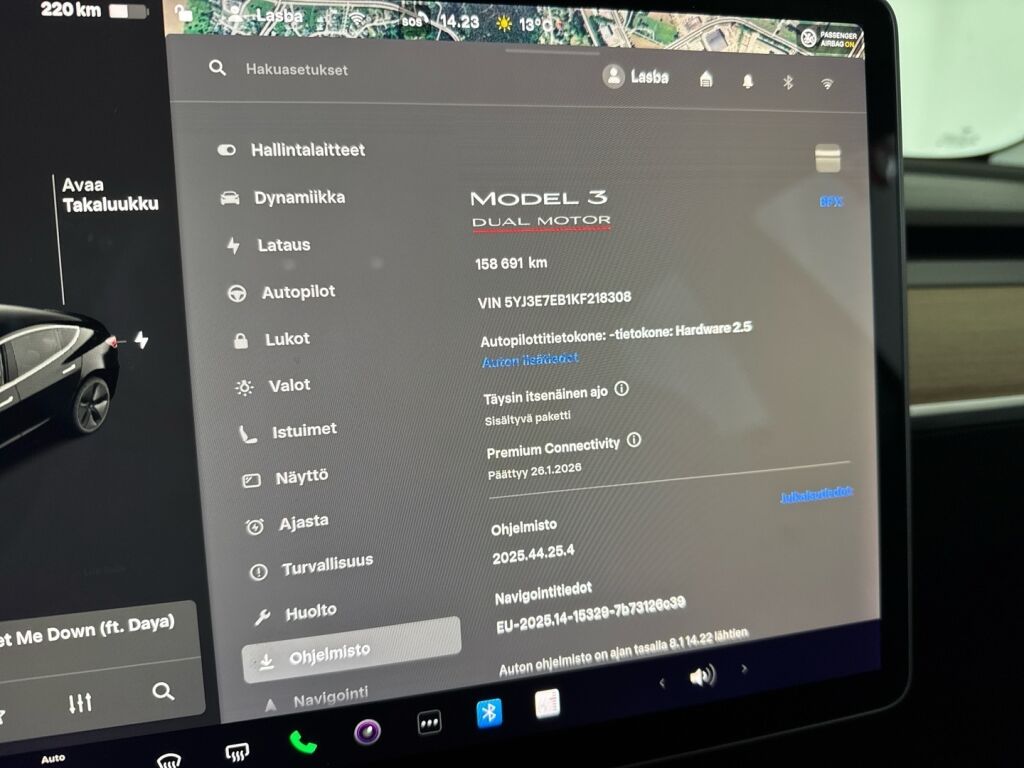 Tesla Model 3 2019 Musta