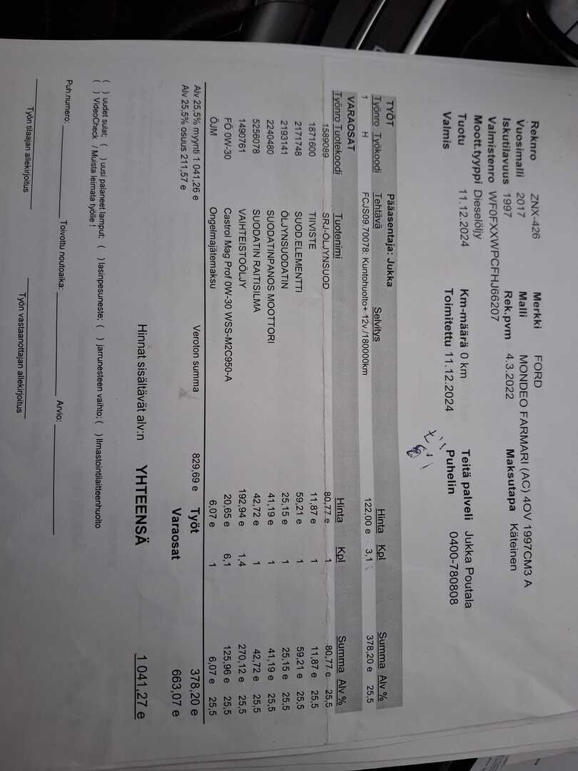 Ford Mondeo 2017 Musta