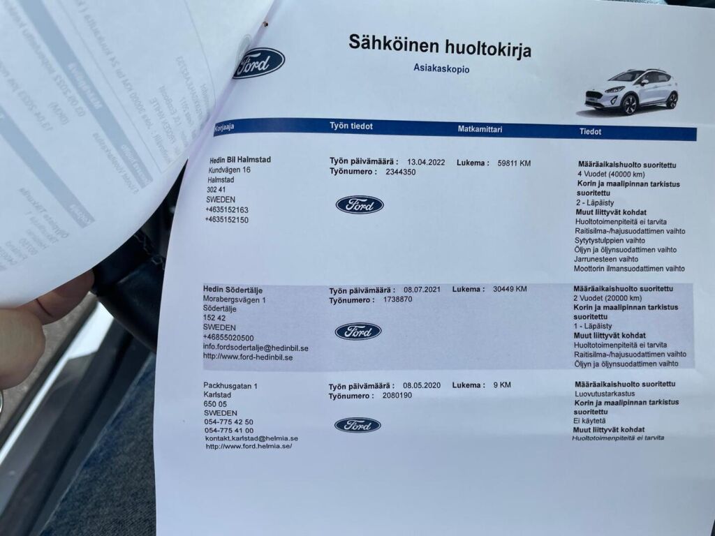 Ford Fiesta 2020 Valkoinen