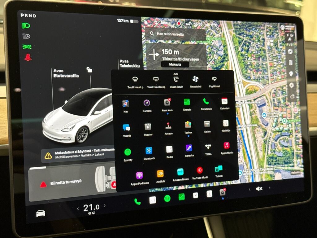 Tesla Model 3 2020 Valkoinen