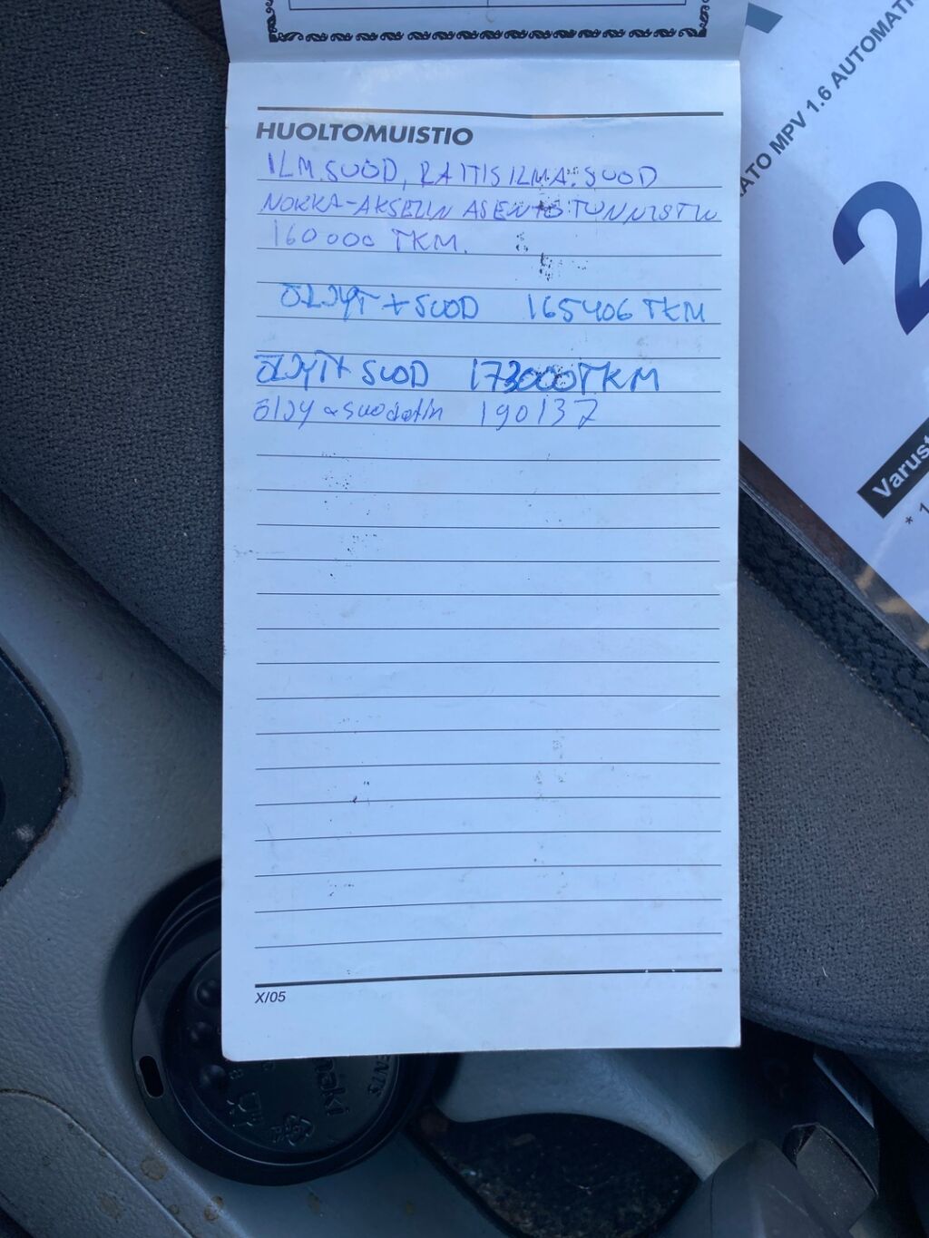 Kia Cerato 2005 Sininen